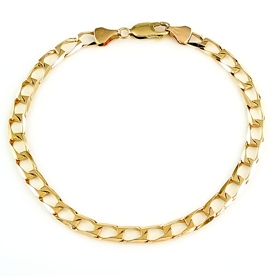9ct gold 5.9g 9 inch curb Bracelet